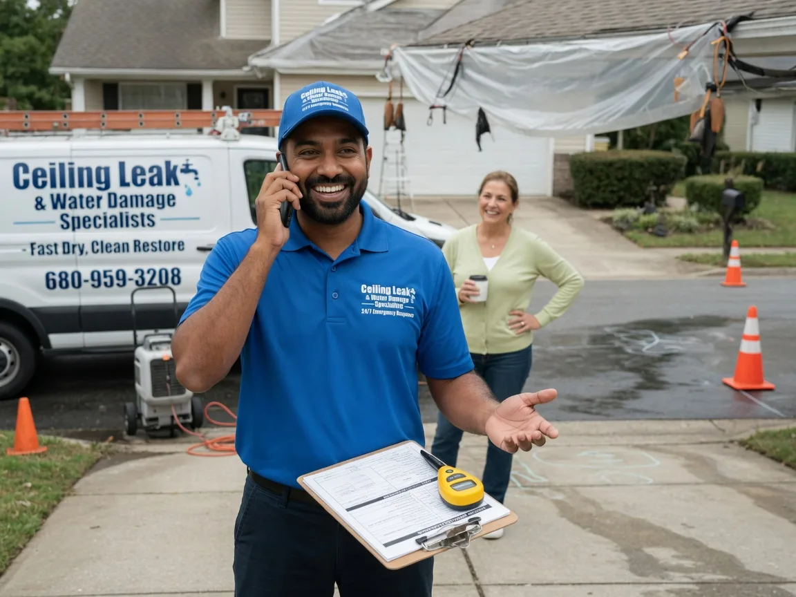 Ceiling Leak Cleanup Davidson, NC FAQs